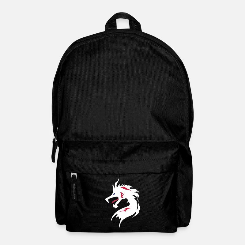 ❤️👄🐉Dragon in Chinese Character-Love Dragon-龍 - Backpack - black
