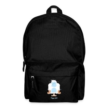 Happy Yeti illustration - Backpack - black - Front
