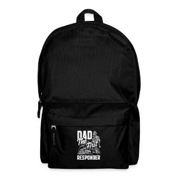 Papa le premier pompier d’intervention Conception pour - Sac à dos - noir - Devant