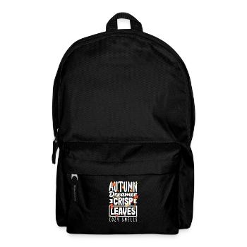 Autumn Dreamer Crisp Leaves Cozy Smells Fall - Backpack - black - Front
