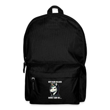 I can also be a sarcastic unicorn lover - Backpack - black - Front
