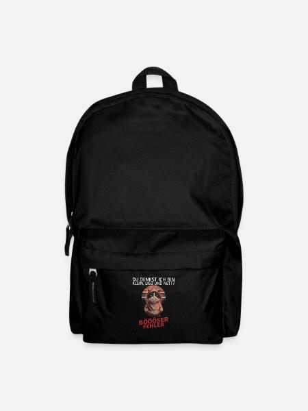 Du denkst ich bin klein lieb und nett? Lustiges - Rucksack - Schwarz