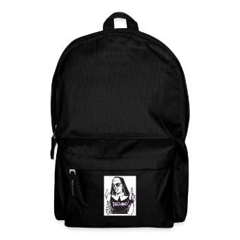 Rebellious Nun Techno Party Hardstyle - Rucksack - Schwarz - Vorne