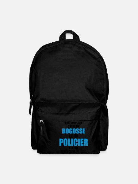 c'est compliqué d'être un bogosse et un policier - Sac à dos - noir