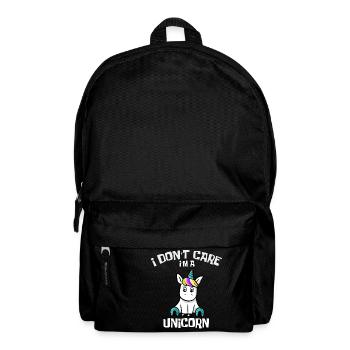 shirt de licorne i dont care im une licorne - Sac à dos - noir - Devant