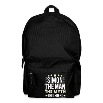 Simon - Rucksack - Schwarz - Vorne