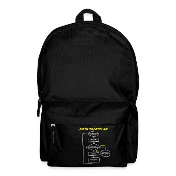 Tauchen Taucher Tagesplan Glücklich Meer Geschenk - Rucksack - Schwarz - Vorne