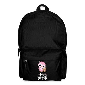 Big Sister - Big sister sibling owls - Backpack - black - Front