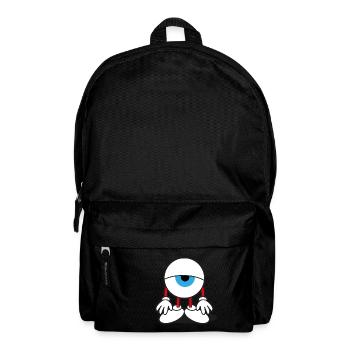 Œil fatigué - Sac à dos - noir - Devant
