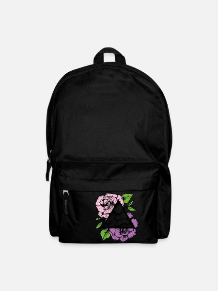 Geometric roses Colorful - Backpack - black