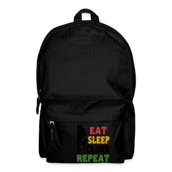 Escalade Shirt - Eat Sleep Climb Repeat - Sac à dos - noir - Devant