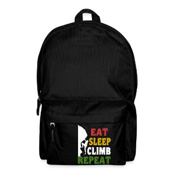 Escalade Shirt - Eat Sleep Climb Repeat - Sac à dos - noir - Devant