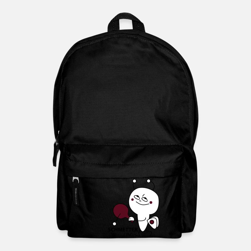 Schmetterling spielt Tischtennis - Rucksack - Schwarz