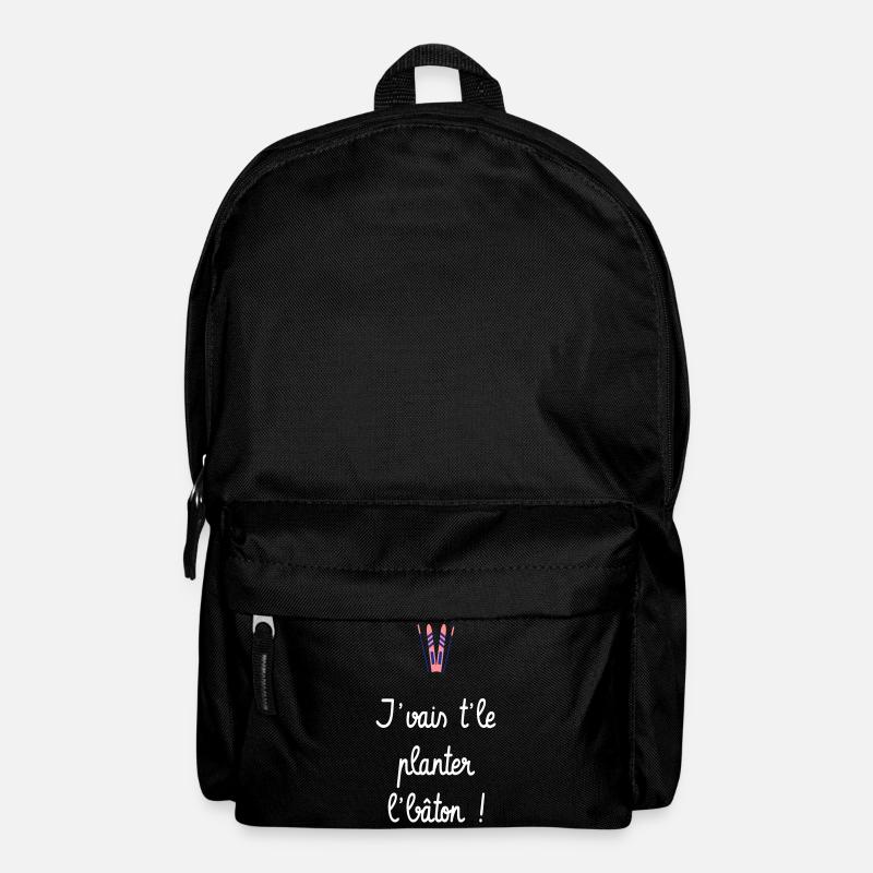 J'vais t'le planter l'bâton ! Bronzés font du ski - Sac à dos - noir