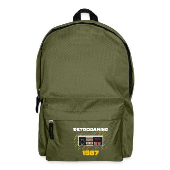 Retrogaming - Backpack - olive green - Front