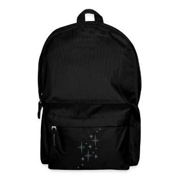 Glitzer Sterne Funkeln - Rucksack - Schwarz - Vorne