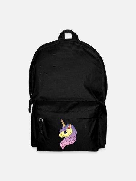 Licorne manga kawaii - Sac à dos - noir