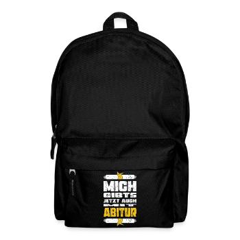 Abitur Abschluss Prüfungen Gymnasium Geschenk - Rucksack - Schwarz - Vorne