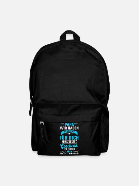 Bonus Papa wir haben versucht das beste Geschenk - Rucksack - Schwarz