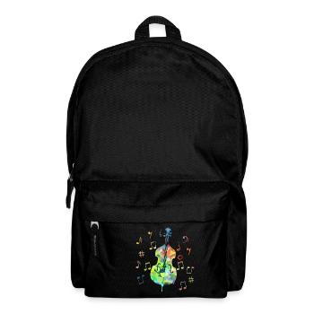 Funny Cello Cellist Orchestra Musicians Colorful - Backpack - black - Front