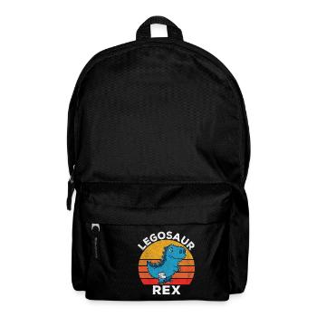 Dinosaurier Gebrochenes Bein Gute Besserung Retro - Rucksack - Schwarz - Vorne