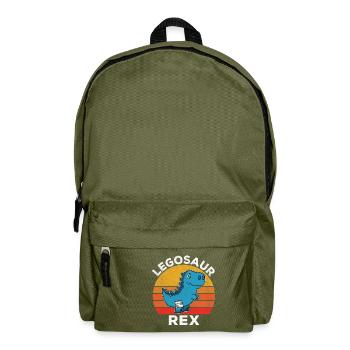 Dinosaure Jambe Cassée Bonne Récupération Rétro - Sac à dos - vert olive - Devant