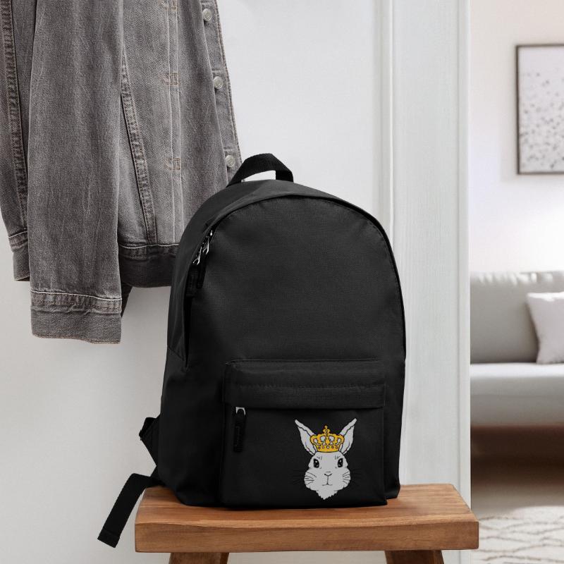 King Rabbit Crown Visage Sac à dos