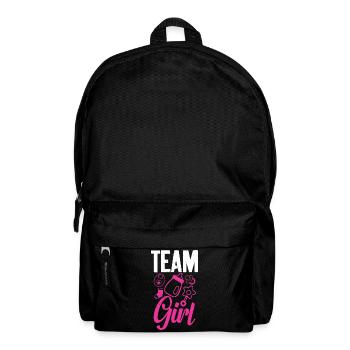 Team Girl Baby Geschlecht Offenbaren - Rucksack - Schwarz - Vorne