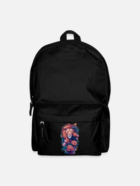Löwe - Rucksack - Schwarz