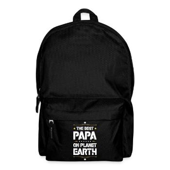 Bester Papa Zitat Dad Vatertag - Rucksack - Schwarz - Vorne