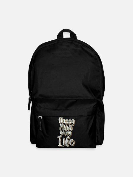 Kleeblatt Optimismus Freude - Rucksack - Schwarz