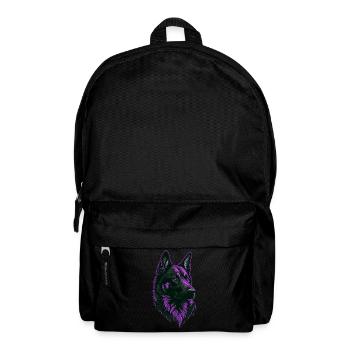 Tête de Berger Allemand Rose - Sac à dos - noir - Devant
