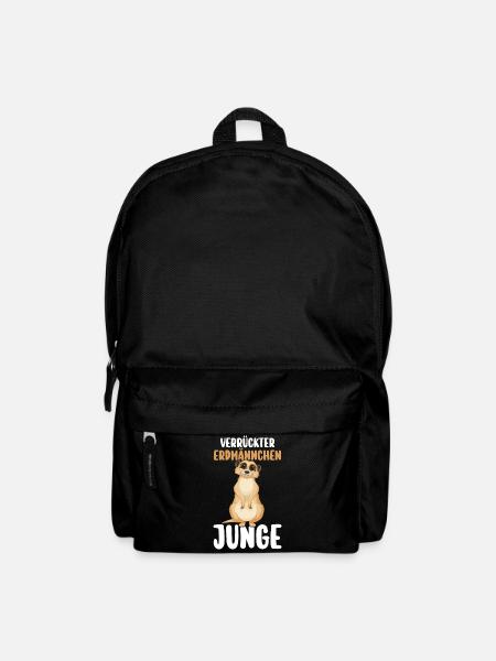 Erdmännchen - Rucksack - Schwarz
