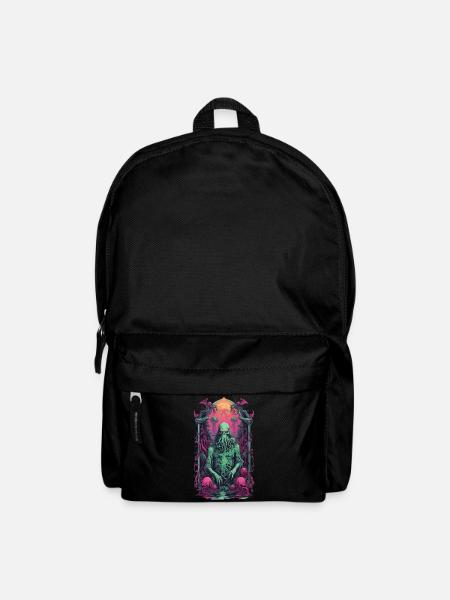 Cthulhu Gothic Vaporwave Halloween Design - Rucksack - Schwarz