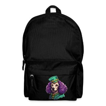 Caniche élégant de Mardi Gras - Sac à dos - noir - Devant