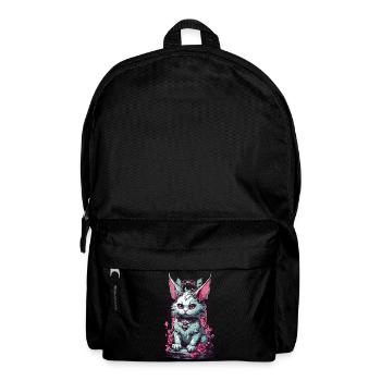 Gothic Pastell Katze Aesthetic Streetwear - Rucksack - Schwarz - Vorne