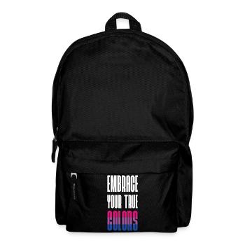 Mois de la fierté LGBT - Adoptez vos vraies couleurs - Sac à dos - noir - Devant