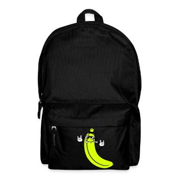 Lustige DJ Banane Obst Sonnenbrille Party Musik - Rucksack - Schwarz - Vorne