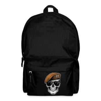 Militärische Totenkopf-Sonnenbrille - Rucksack - Schwarz - Vorne