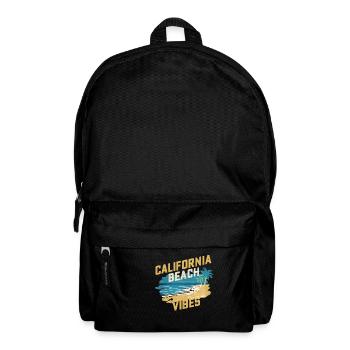 Ambiance de la plage californienne - Sac à dos - noir - Devant