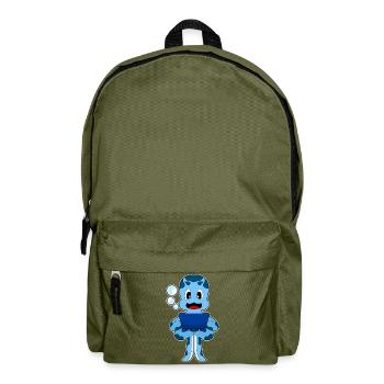 Octopus Laptop - Backpack - olive green - Front