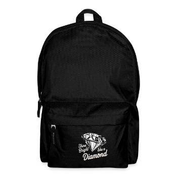 Glänzen Sie hell wie ein Diamant - Rucksack - Schwarz - Vorne