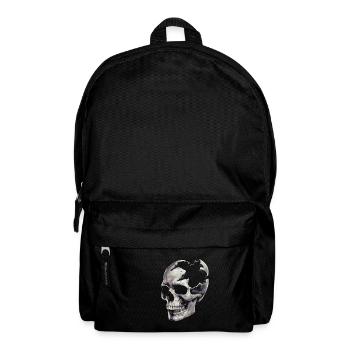 Zerstörter Schädel - Rucksack - Schwarz - Vorne