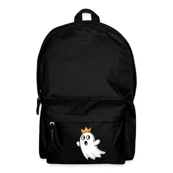Doodle fantôme avec une couronne - Sac à dos - noir - Devant