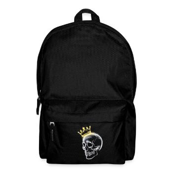 skull with a crown side view - Backpack - black - Front