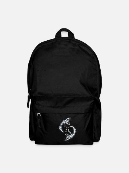 zwei Fische - Rucksack - Schwarz
