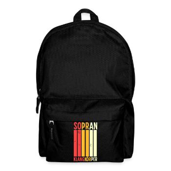 Chor - Sopran Klangkörper - Rucksack - Schwarz - Vorne