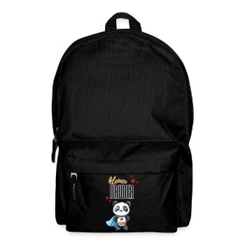 Little Brother Panda Superhero - Backpack - black - Front