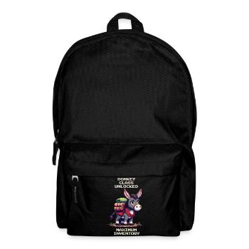 Classe d’âne : Inventaire maximum | RPG Âne Pixel Art - Sac à dos - noir - Devant