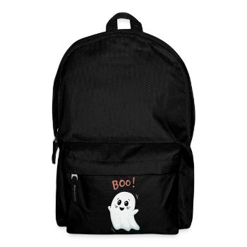 Boo Geist: Niedlicher Ghost - Rucksack - Schwarz - Vorne